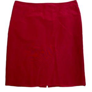 Gorgeous Armani Collezioni Red Silk/Cotton  Pencil Skirt - Size 14